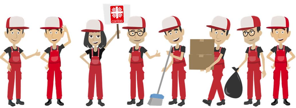 Platzschaffer Team bei einer professionellen Entrümpelung